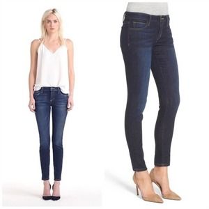 Joe's Jeans Mid Rise Skinny Ankle Cropped Jeans Rikki Wash Size 29